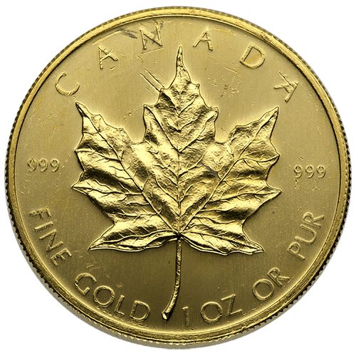 Canadian Gold Maple Leaf 1 Oz Scruffy