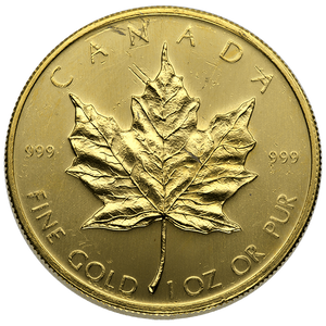 Canadian Gold Maple Leaf 1 Oz Scruffy