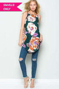 Aloha Floral Sleeveless Tunic