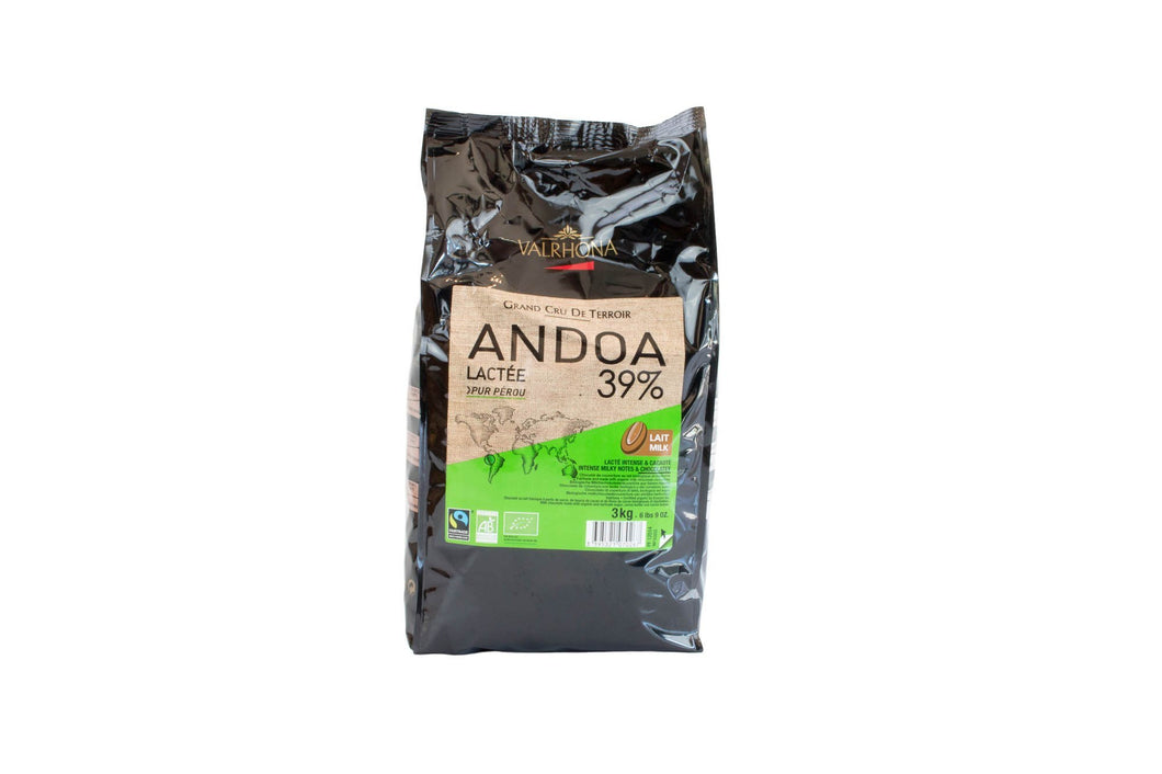 Andoa 39% Milk Feves Organic F/T* 3/6.6 Lb