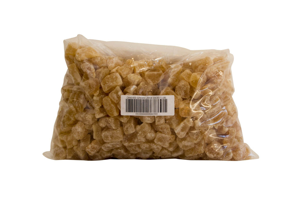 Candied Ginger Lrg Dice, Australia 5 Lb